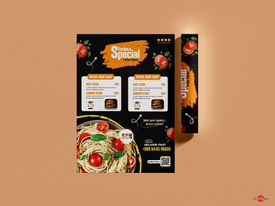 Food Menu design design design. creative flyer food food menu design idea. corporate identity menu poster resturant