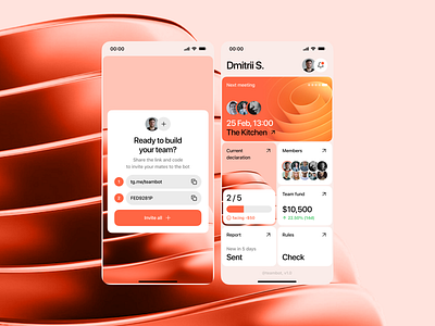Build team UI: Telegram bot app bot design management mobile design team telegram ui ux