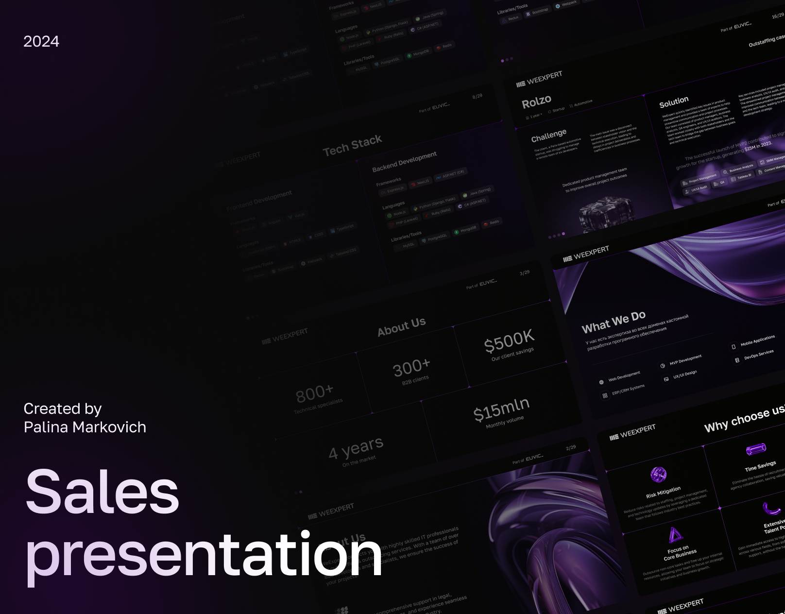 SaaS Company Sales Presentation figma presentation sales salespresentation ui uiux webdesign
