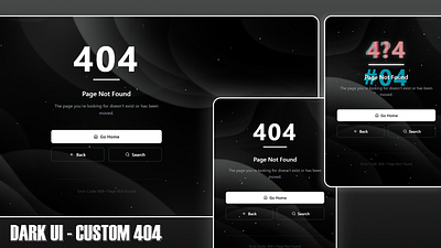 Custom 404 Page – Day 8UI Design Challenge 404 page ui 404page branding custom 404 page dailyui design designchallenge dribbble graphic design illustration logo ui ui design ui ux uidesign uxui vector web design webdesign