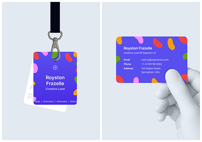 Identity Card & Business Card Design for Events & Teams branding challenge clean design design system figma illustration minimal ui ui kit