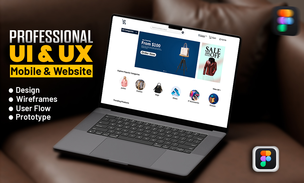 Ecommerce Website figma landing pages mobile design ui ui ux website design