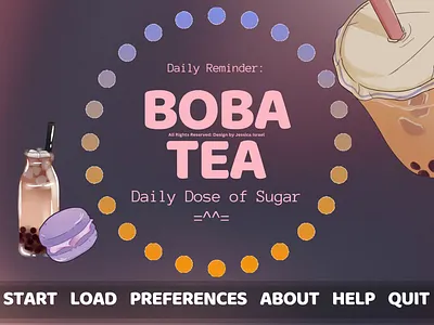 GUI Design Game Development (Visual Novel) animation brand branddesign branding cheerful clean colorful design game gamedevelopment graphic design gui illustration logo ui