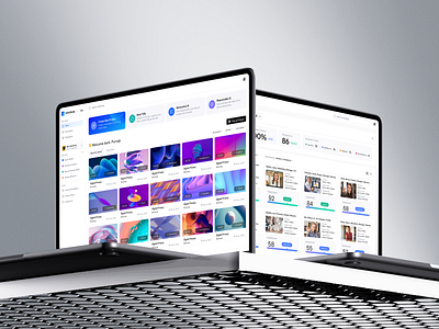 AI Platform | Home Page & Dashboard ai design evaluation platform saas ui ux web