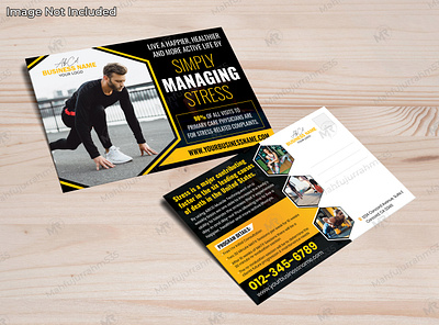 Fitness Health Care Postcard Design mahfujurrahm535