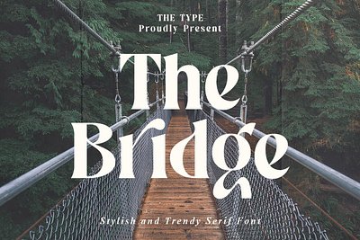 The Bridge Stylish Trendy Serif bold branding design font illustration modern retro serif the bridge stylish trendy serif vintage