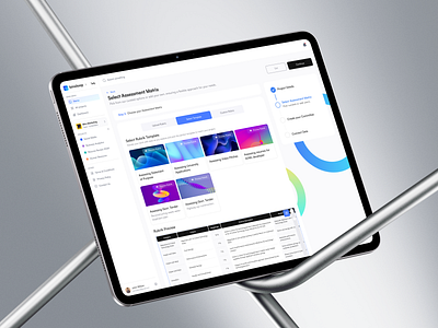 SaaS Evaluation Platform | Project Creation Flow ai design flow research saas ui ux
