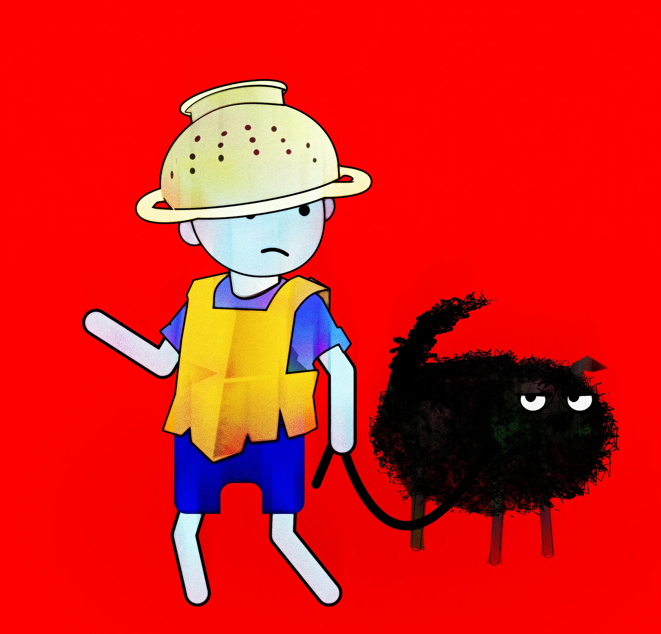 Doug Dog Dug boy and dog dog doodle doug doug dog dug dug illustration noise shunte88 vector