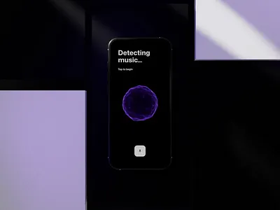 Music App 🎵 3d ai animation app design graphic design iphone motion graphics music phone sphere ui video