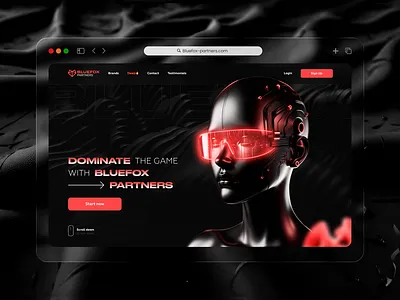 Landing page for Bluefox Partners design graphic design graphicdesign uiux dribbbl landing web