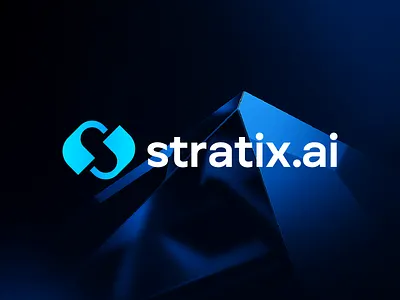stratix.ai - Modern, Tech, AI, SaaS, Software, Letter S Logo artificialintelligence brand book brand guideline brand style guideline brandidentity branding cleanlogo custom logo gradientlogo logoinspiration logomark minimalistic modernlogo saasdesign softwarelogo techidentity techstartup