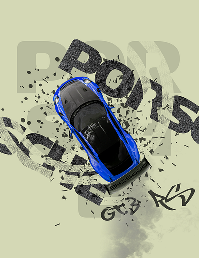 Porsche Poster car poster german gt3 gt3 rs porsche poster sports car track