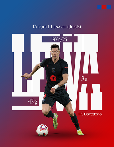 Lewandowski Poster barcelona fc barcelona fcb football football poster la liga lewa poland polish robert lewandowski soccer spain spotify