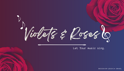 Business Card Brand Design - Violets & Roses brand branddesign branding clean colorful design graphic design illustration logo ui uiux