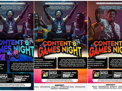 Games Night Poster Design — Bold, Social, Instant Energy branding club collagedesign creativedirection designthatsells eventflyer flyers gamesnight graphicdesign posterdesign socialeventdesign visualidentity