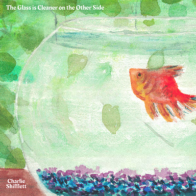 Cover Art for a Jazz Piano Release album cover art cradled panel design illustration watercolor