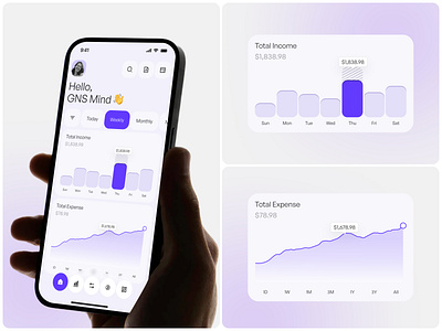 Fintech App Design UI app branding design figmaapp graphic design icon illustration logo minimal mobilapp product software ui ux vector