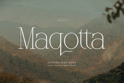 Maqotta | Modern Serif Font serif typeface