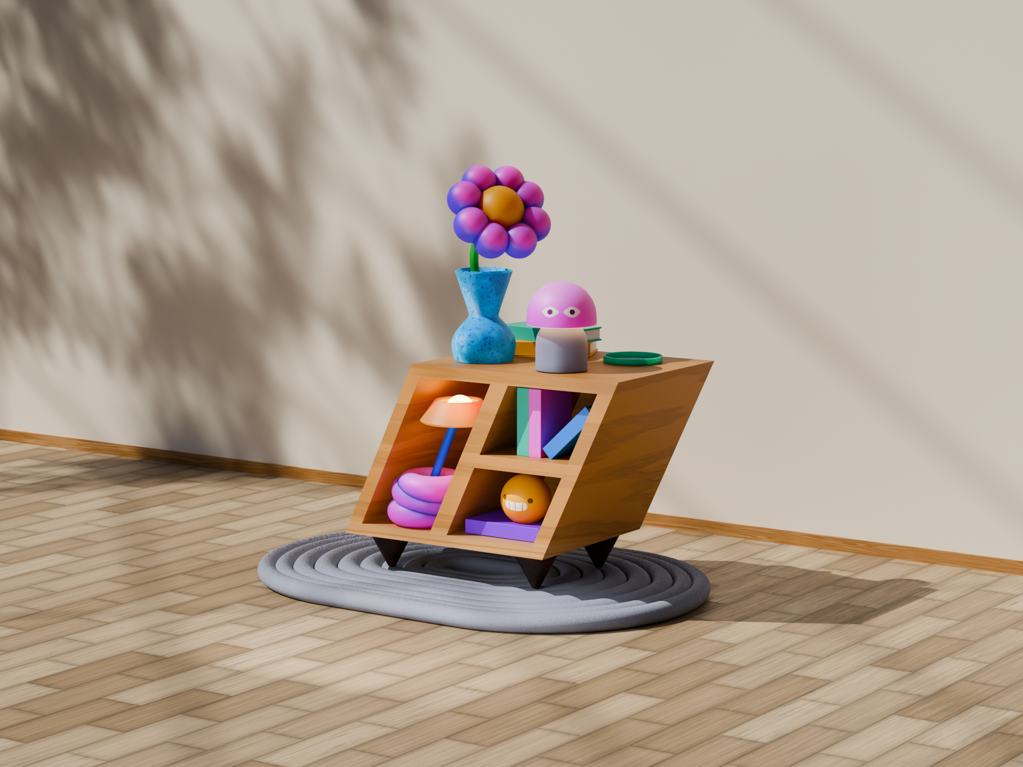 Mueblesito 3d animation blender cinema4d furniture illustration motion graphics