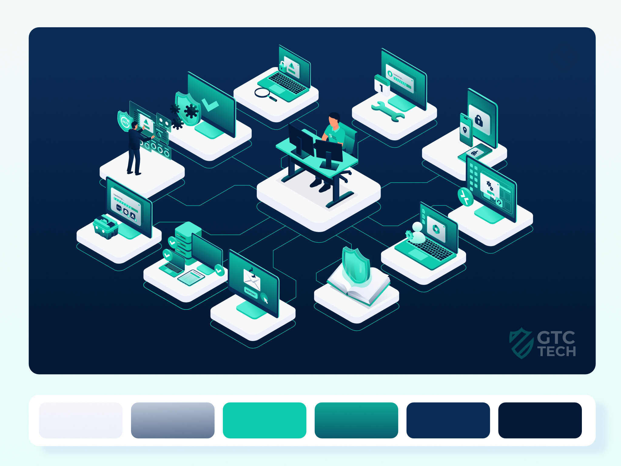 Example of Animated Illustration For Landing Pages