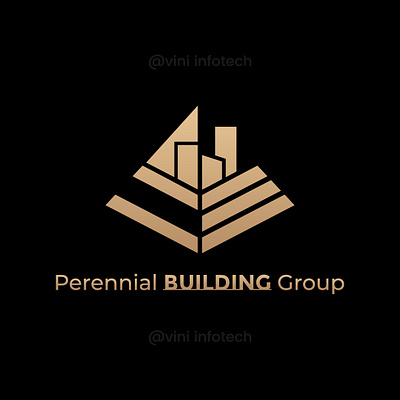 Perennial Building Group Logo graphic design logo