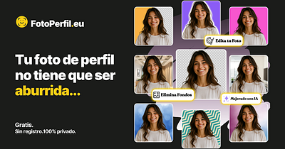 Foto Perfil | PFP Maker branding landing page