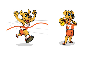 Dog mascot character character design concept art custom illustration dog mascot freelanceartist illustration