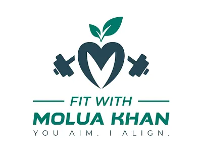 Modern Fitness & Nutrition Logo Design brand identity design brand logo branding clean minimal logo design dumbbell and leaf logo fitness logo design graphic design gym gym logo gym logo concept health and wellness branding healthy lifestyle logo logo logos minimal modern fitness brand identity nutrition logo personal trainer logo wellness logo design