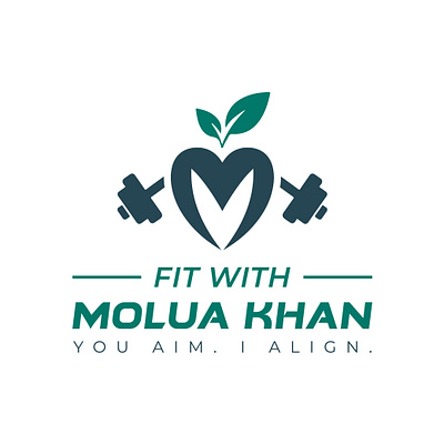 Modern Fitness & Nutrition Logo Design brand identity design brand logo branding clean minimal logo design dumbbell and leaf logo fitness logo design graphic design gym gym logo gym logo concept health and wellness branding healthy lifestyle logo logo logos minimal modern fitness brand identity nutrition logo personal trainer logo wellness logo design