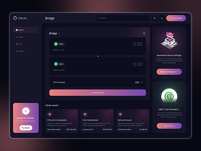 Seamless & Secure Bridge blockchainux crosschain cryptobridge cryptodesign dappux defidesign securebridge tokenbridge uxui web design web site web3