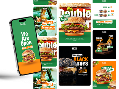 Bro.Ger Social Media feed instagram graphic design social media