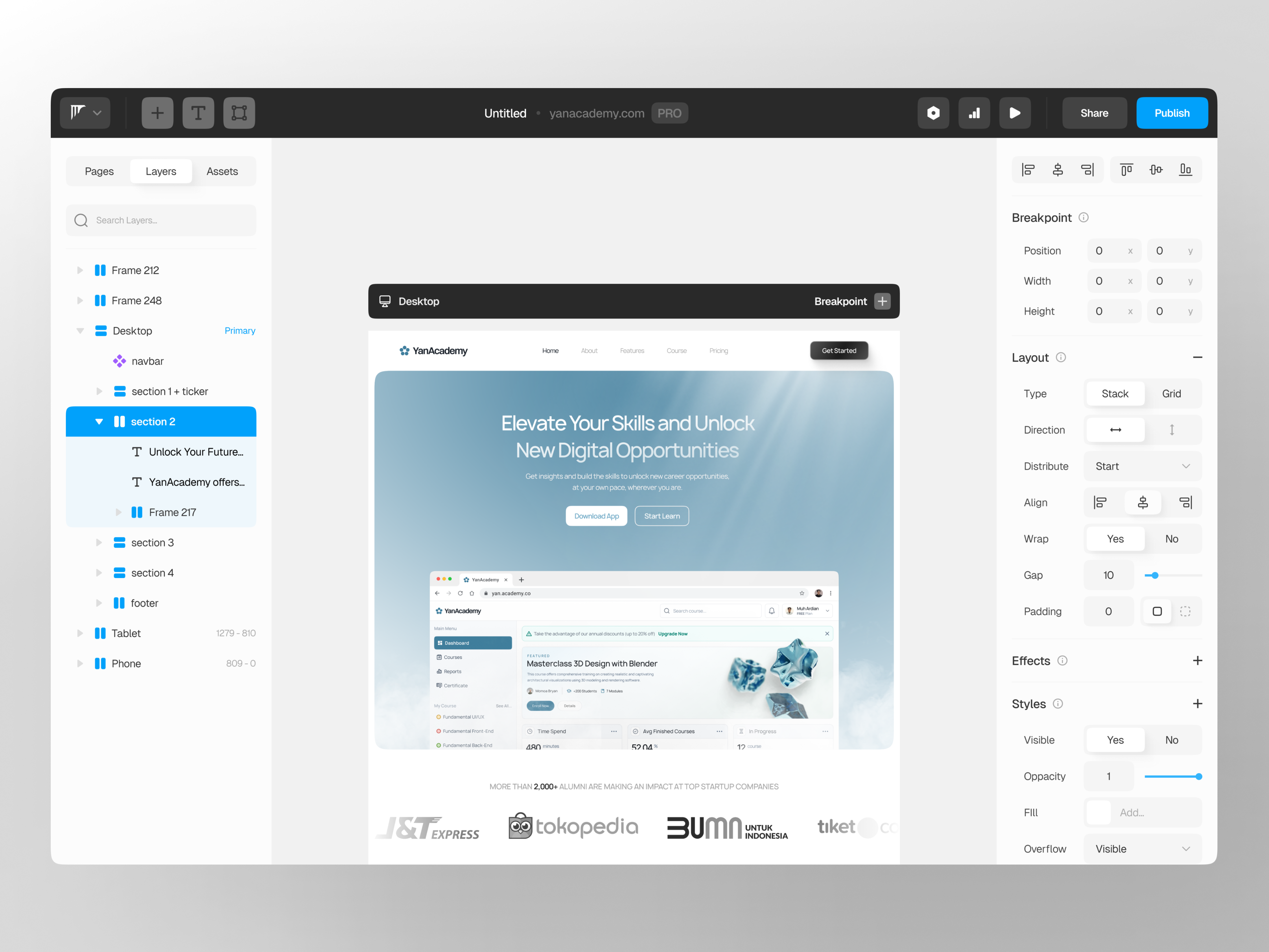 Fluxio - No Code Web Builder design figma framer graphic design ui design uiux uiuxdesign ux web builder webflow website