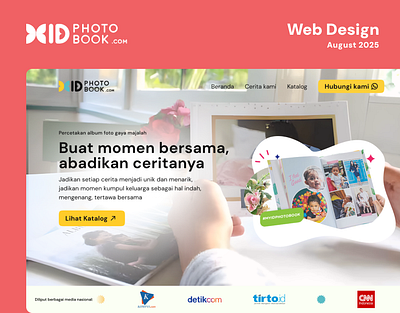Landing Page | IDPhotobook graphic design ui uiux web design