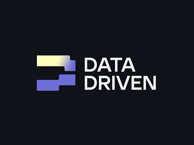 Tech logo for - Data Driven logo brand identity branding d logo data logo driven logo logo logo design logotype modern logo