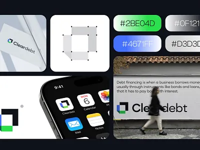 Cleardebt branding identity logo logo design logotype modern logo