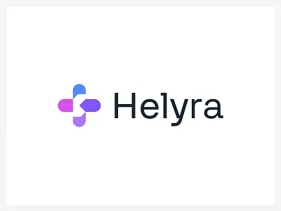 Helyra - medical logo design brand brand identity branding clinical creative logo design health care logo health logo hospital identity lettermark logo logo design mark medical medical logo pharmacy logo plus logo redesign symbol technology logo