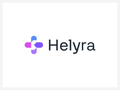 Helyra - medical logo design brand brand identity branding clinical creative logo design health care logo health logo hospital identity lettermark logo logo design mark medical medical logo pharmacy logo plus logo redesign symbol technology logo