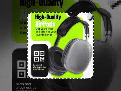 Headphone Social Media Post Design branding design graphic design illustration newpost posterdesing productdesign socialmediadesign socialmediapostdesign