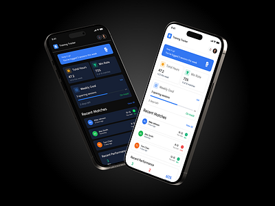Training Tracker Mobile App Design Concept app design design graphic design ios mobile mobile app mobile app ui ui ui design user interface ux ux design