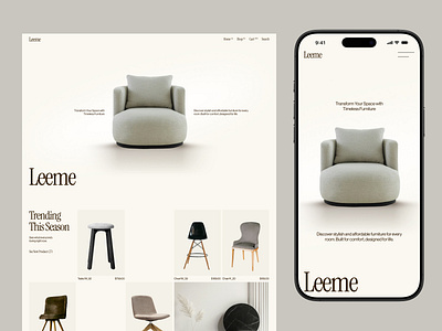 Leeme: E commerce website alif app design figma hero home landing page landingpage menu mobile modern site ui ui ux design ux web web design web site webdesign website