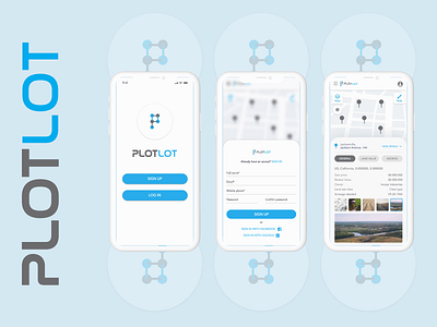 Plotlot Mobile Real Estate App app mobile mobile app mobile design mockup real estate ui ux ux ui