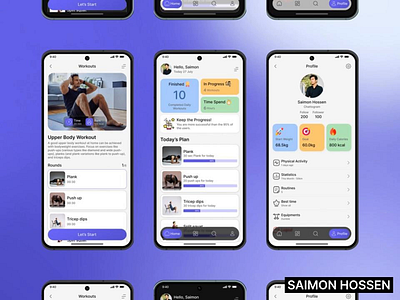 FitTrack – A Smart Fitness App with Light & Dark Mode app design design figma mobile app design ui ui design uiux design user interface design