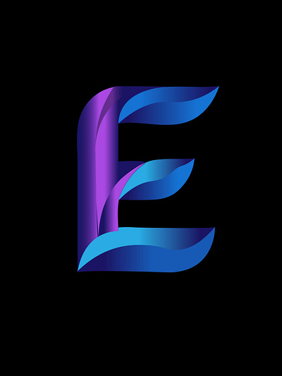 Gradient E Letter Logo Design branding design gradient logo graphic design illustration illustrator cc logo minimal logo modern logo motion graphics photoshop unique logo vector visual identity