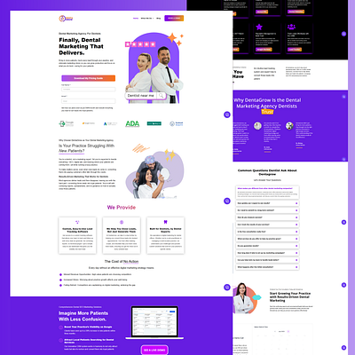 Dental Website Design 3d animation branding design graphic design illustration logo motion graphics ui website wordpress