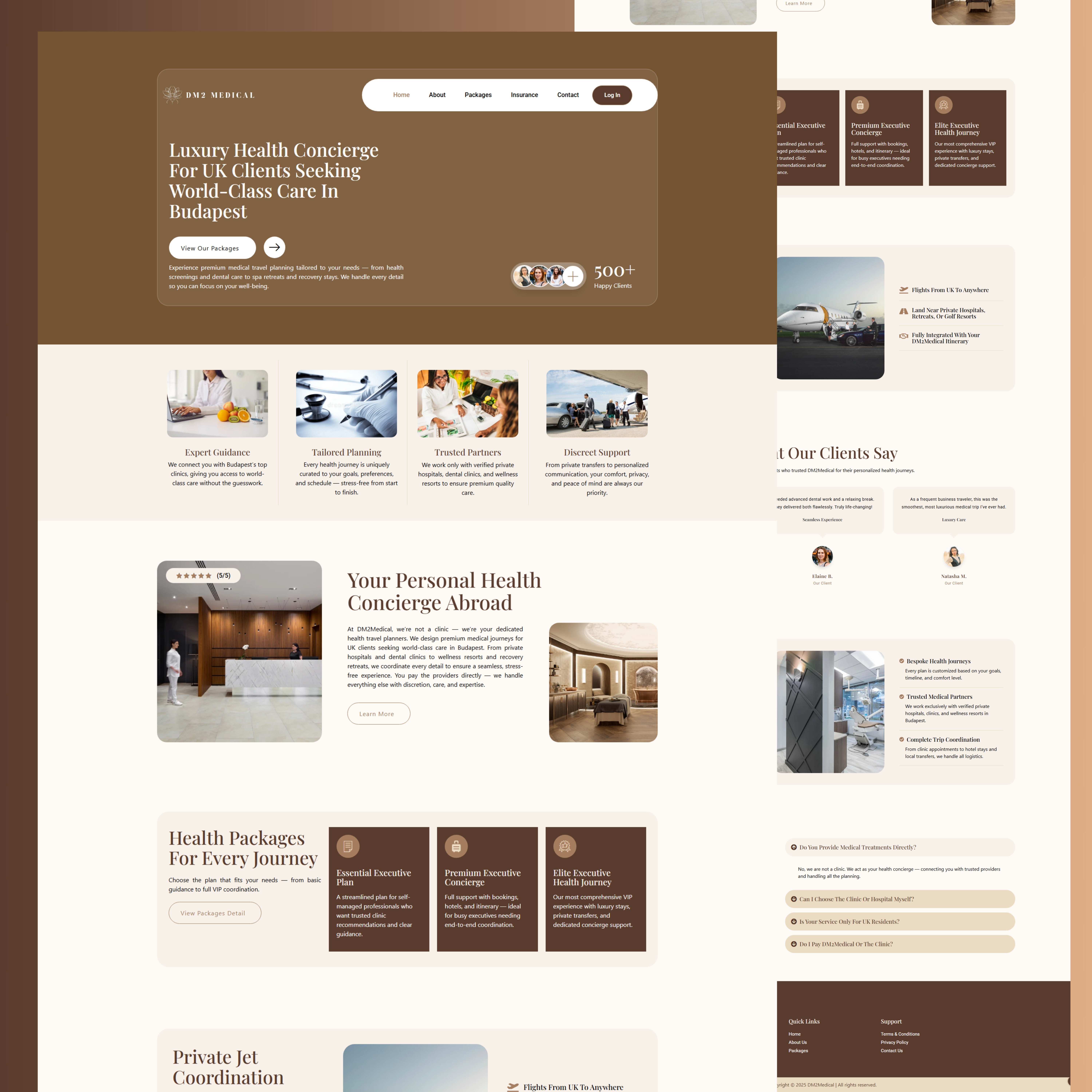 Example of Medical Dental Wordpress Website Design