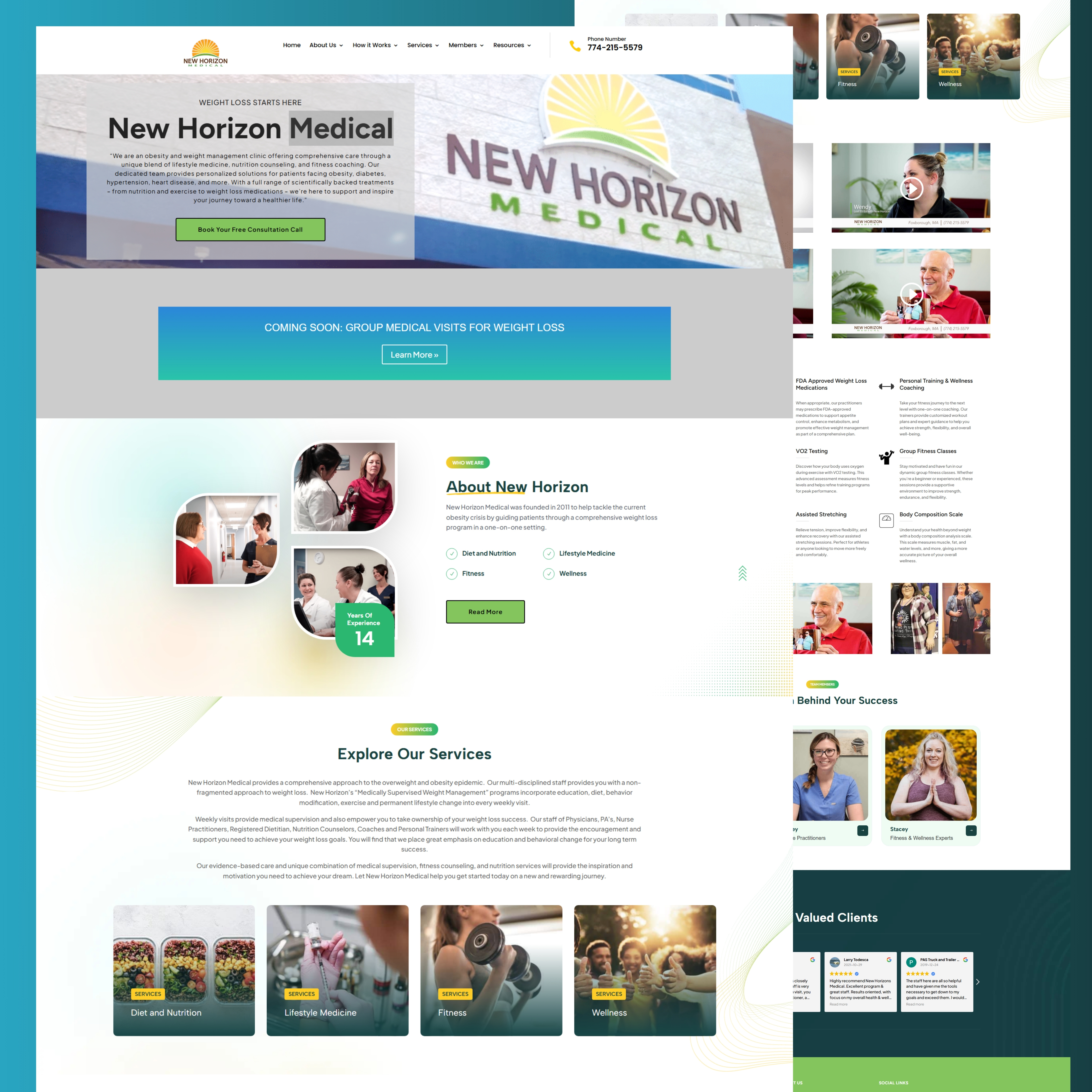 Example of Medical Dental Wordpress Website Design