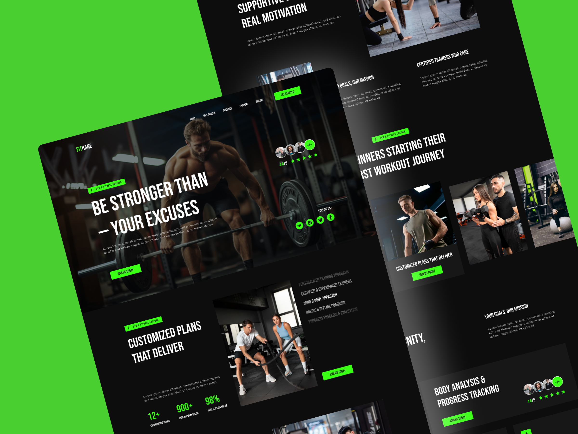 Example of Modern Website Design | UX/UI