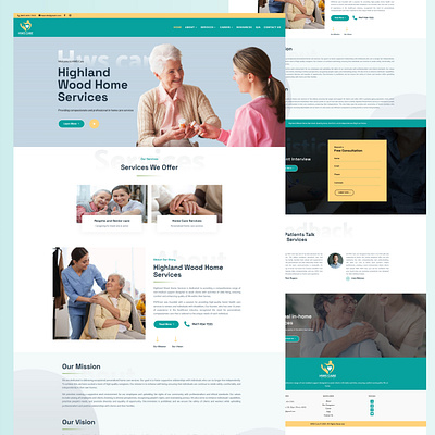 Old Care Website 3d animation branding design graphic design illustration logo nedical old ui website wordpress