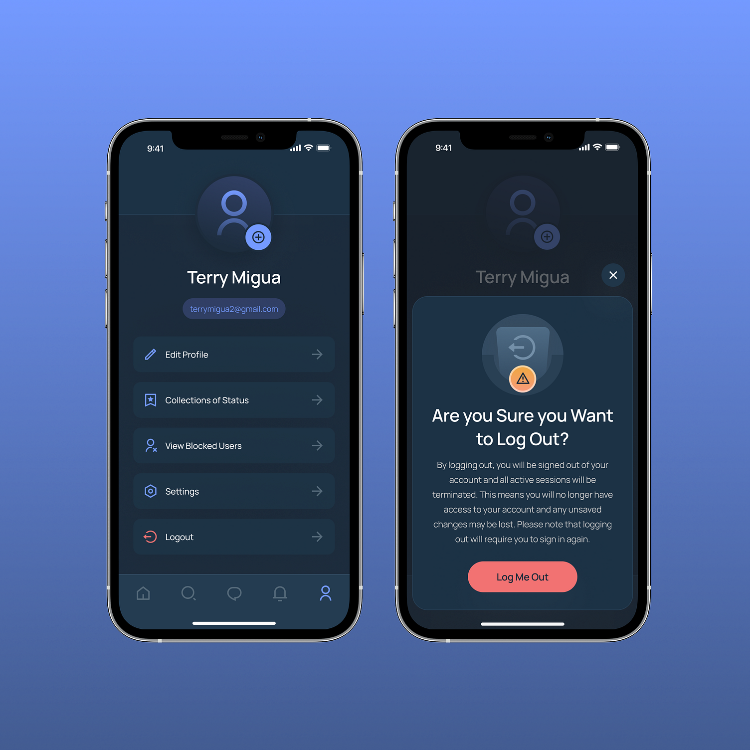 Modern User Profile UI Design by Atif Nadeem on Dribbble