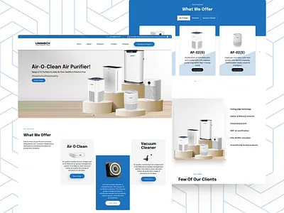Ecommerce Website For Air Purifier Brand | Web design | UI/UX air filter ui air purifier website clean layout ecommerce ui fresh air ask chatgpt fresh air ui gadget store health tech home appliance landing page minimal design modern ui online store product page responsive website smart home ui tech product ui ux web design